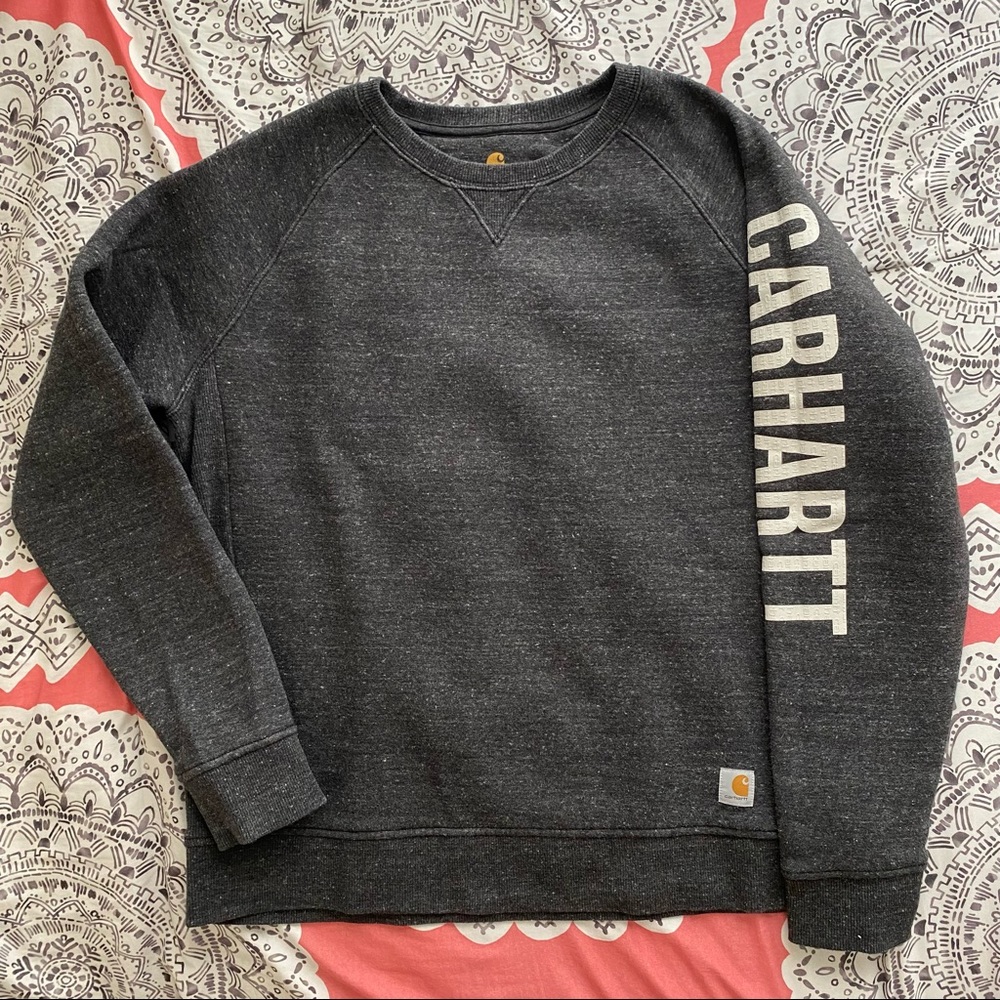 Charcoal Gray Marl Carhartt Crewneck Sweatshirt